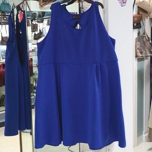 Fit n Flare Cobalt Dress